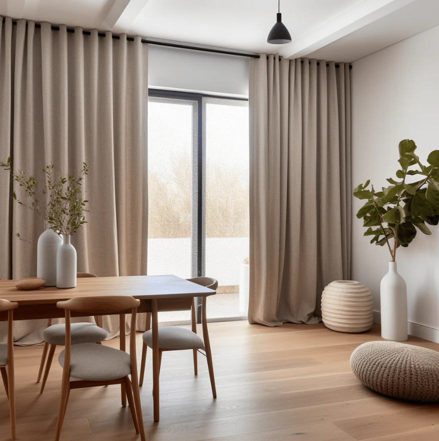 Güral Home showroom perde seçenekleri